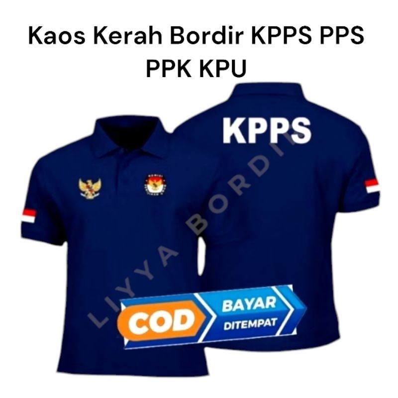 Kaos Polo KPPS Kaos Kerah KPPS Baju KPPS Lengan Pendek