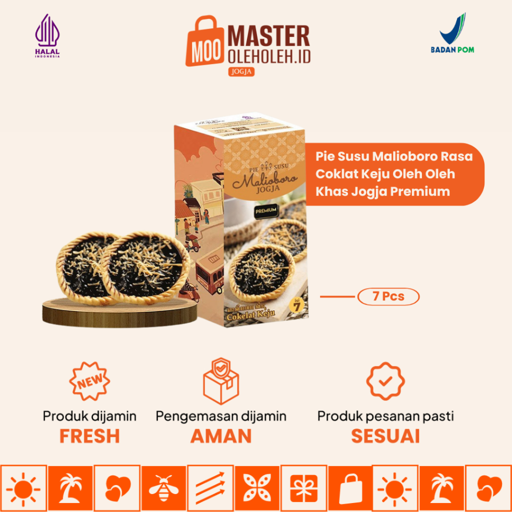 

Pie Susu Malioboro Rasa Coklat Keju Isi 7 Oleh Oleh Khas Jogja Premium