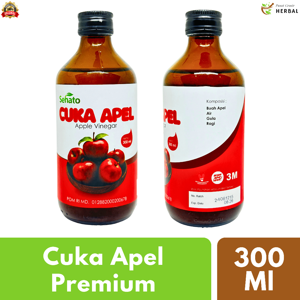 

Cuka Sari Apel Original Untuk Kesehatan dan Diet 300 Ml | Cuka Apple Asli Organik Cider Vinegar