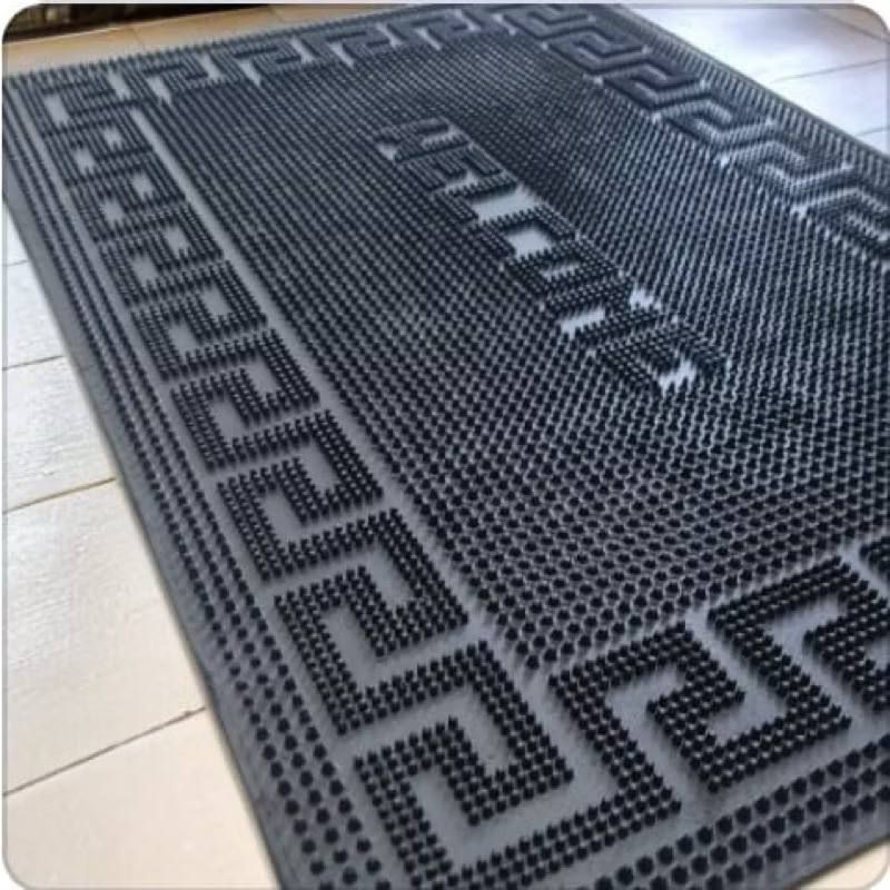 Keset Karet Welcome Anti Slip Karpet Alas Kaki Pintu Kamar Mandi Lantai Licin Tebal
