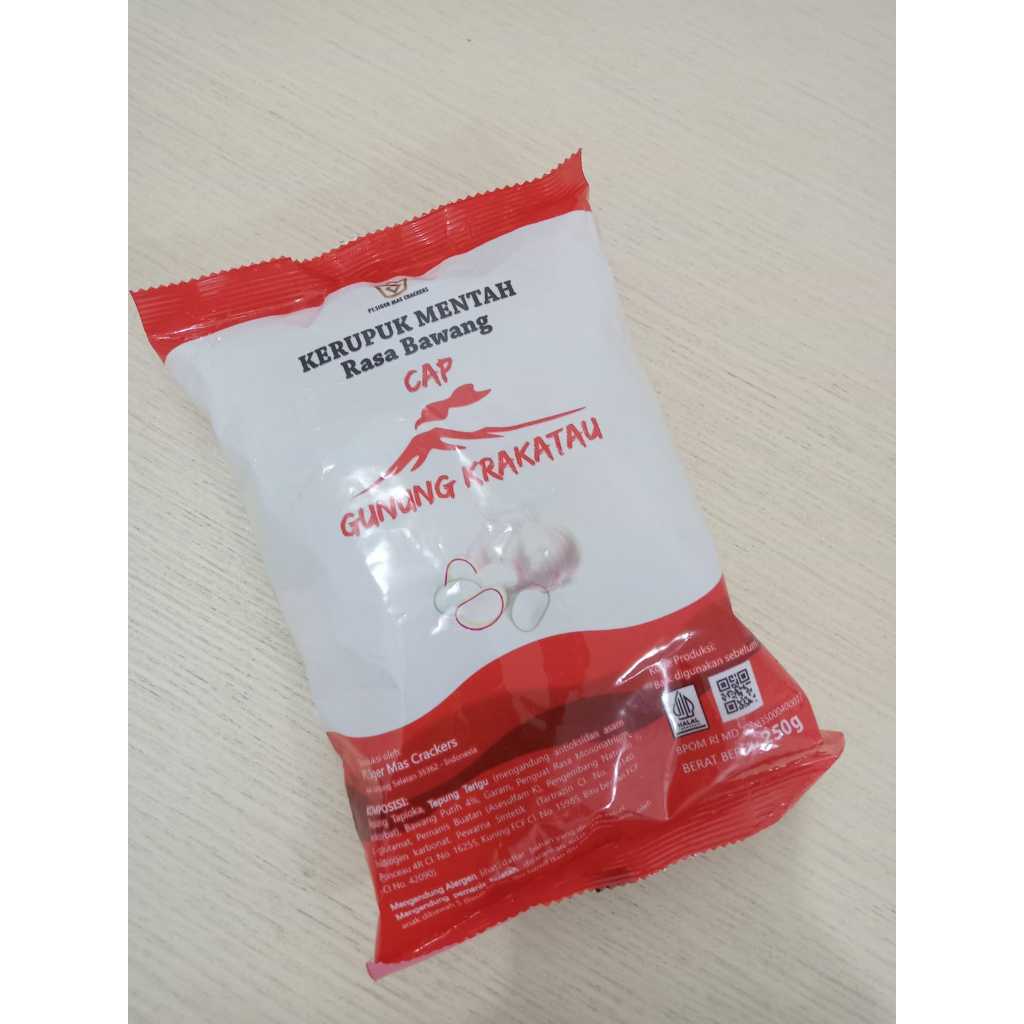 

Kerupuk Mentah Rasa Bawang 250 gram