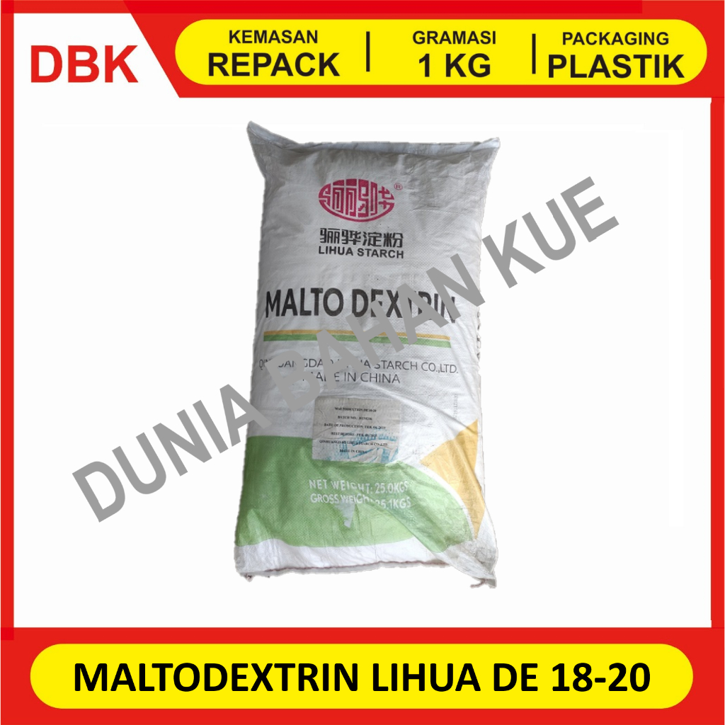 

MALTODEXTRIN LI HUA DE 18-20 - REPACK 1 KG