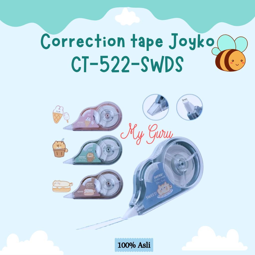 

[PCS] CORRECTION TAPE JOYKO CT-522-SWDS / PITA KOREKSI SWEET DESSERT / TIPE X PITA