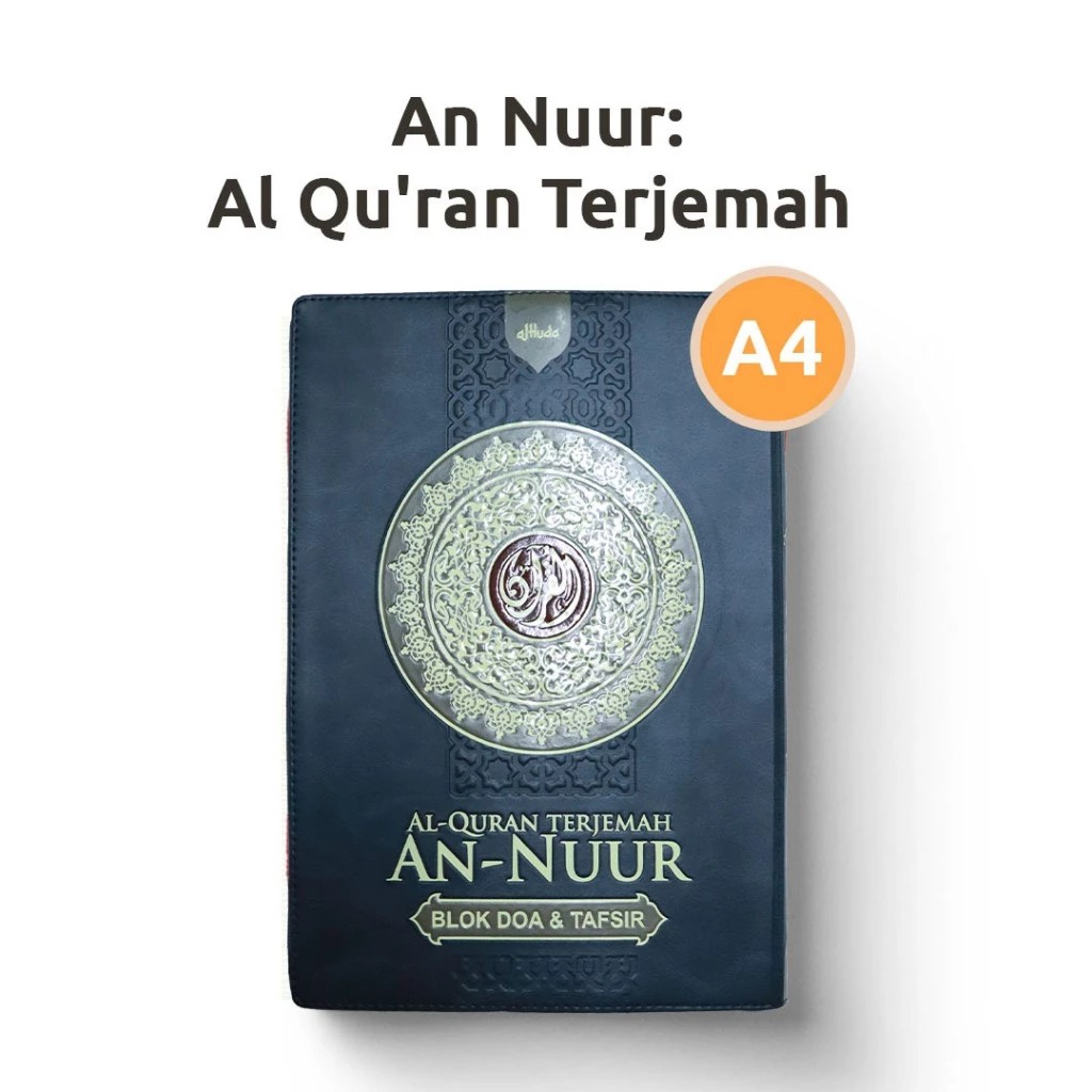 Al Quran Terjemah Besar Quran An Nuur Terjemah A4 Kalf Resleting- Quran A4 Besar