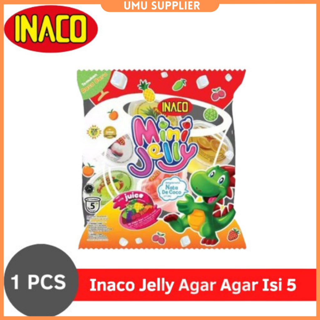 

(UMU SUPPLIER) INACO MINI JELLY ISI 5 PCS CUP ANEKA RASA BIA DAN NATA DE COCO