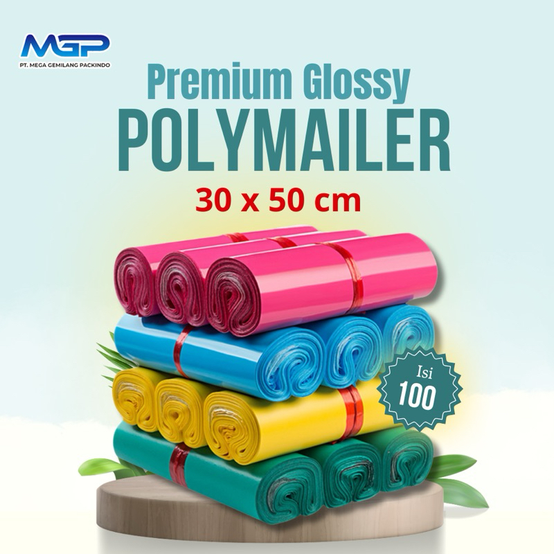 

Packaging Polymailer Premium Glossy, 30 x 50 cm , Tebal & Termurah | Plastik Packing | Plastik Online Shop