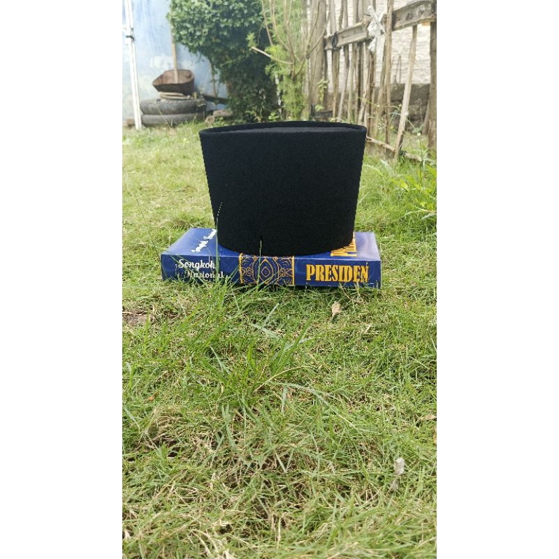 peci hitam tinggi 12, 13, 15, 20