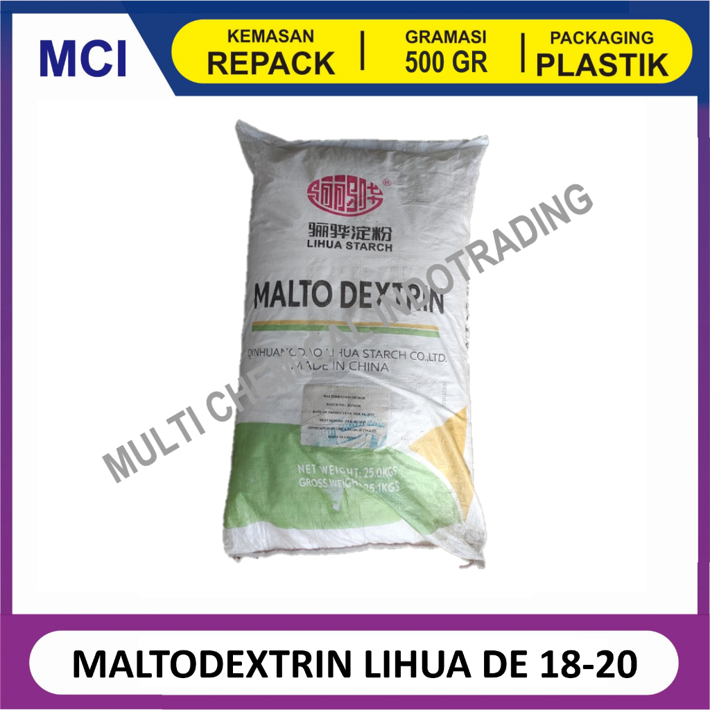 

MALTODEXTRIN LI HUA DE 18-20 - REPACK 500 GR