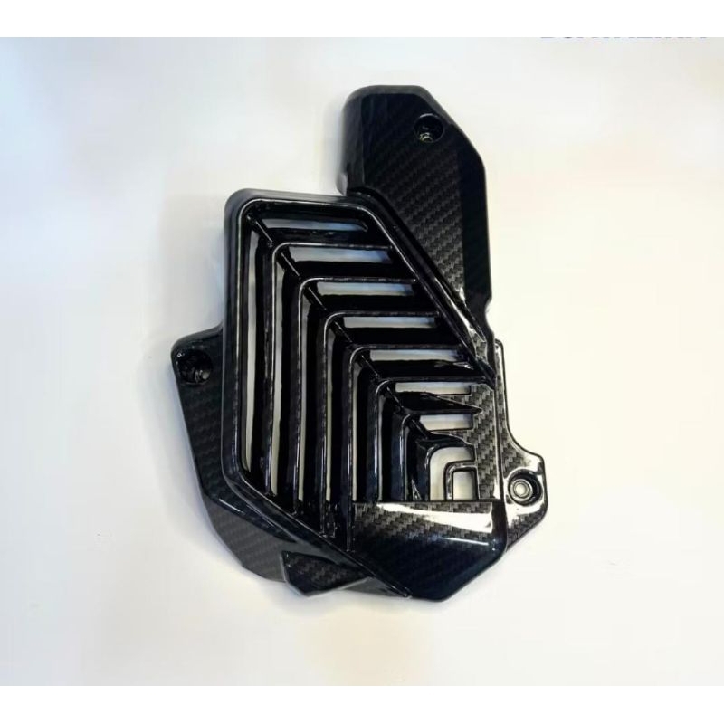 COVER TUTUP RADIATOR PCX 160 CARBON HITAM 5D IMPORT THAILAND