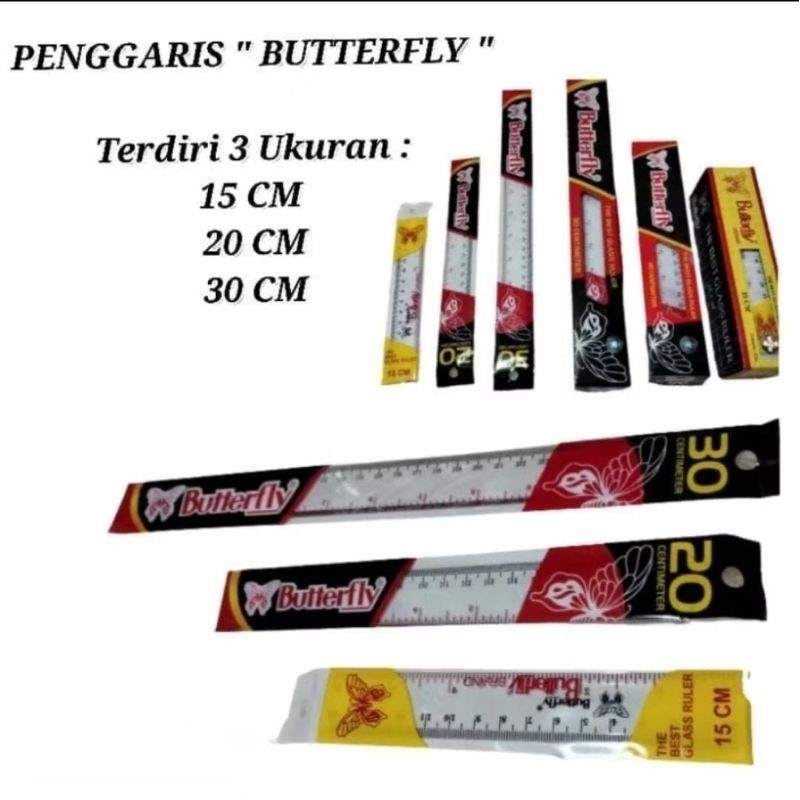 

PENGGARIS BUTTERFLY 15CM , 20CM , 30CM
