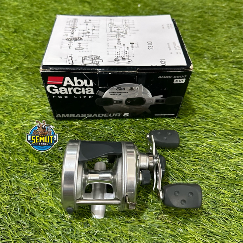 REEL CASTING ABU GARCIA AMBASSADEUR S AMBS-5500 HANDLE KANAN ROUND REEL