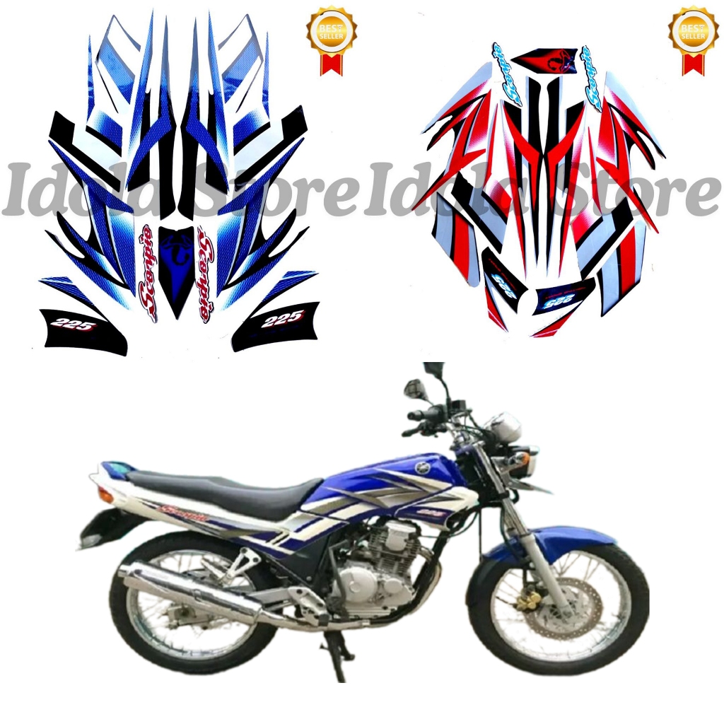 Striping Standart Yamaha Scorpio 125 2004 | Striping Standart Yamaha Scorpio Z 2004 | Termurah