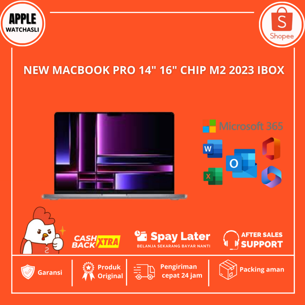 (iBox) Apple MacBook Pro 2023 16 14 Inch M2 Pro Max 512GB 1TB Space Grey Silver