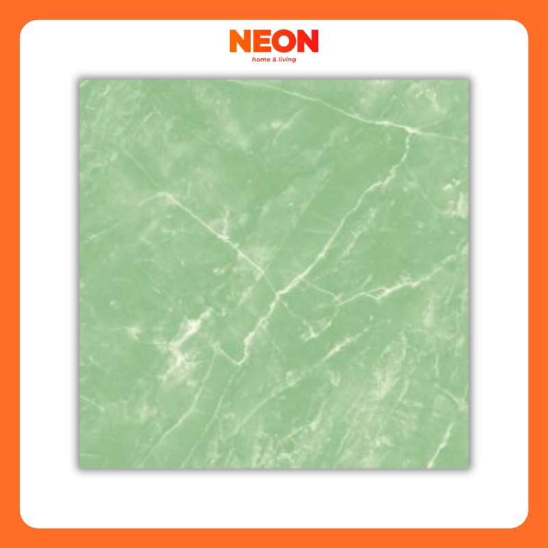 NEON Accura Keramik Lantai Mengkilap 40 x 40 Green | Heliconia