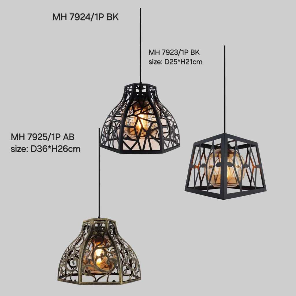 Apollo Lighting Lampu Hias Nordik Lampu Gantung Bola Kaca Kap Mural Kanopi Lampu Kamar Meja makan Te