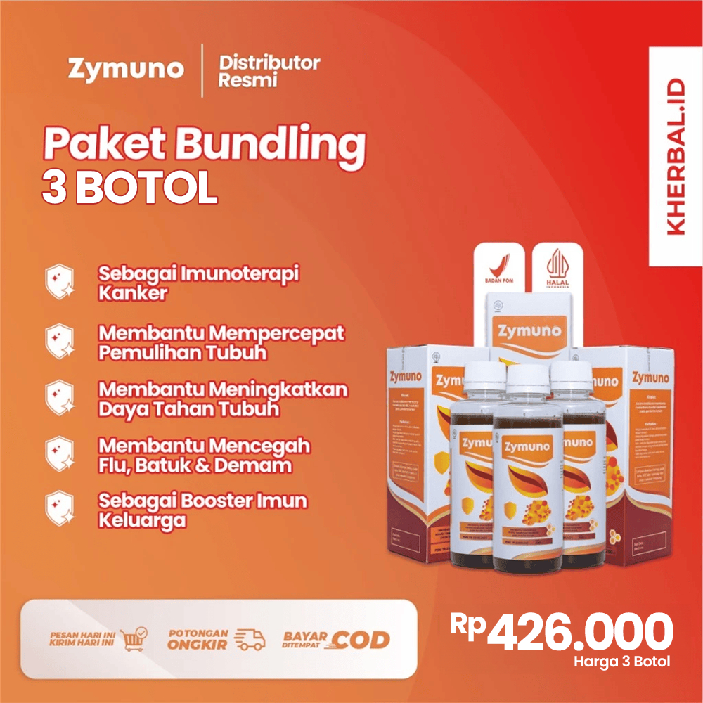 

Paket 3 Box Zymuno – Ampuh Mengobati Kangker Dengan Terapi Imunoterapi, Membantu Menyembuhkan Jenis Kangker, Tingkatkan Daya Tahan Tubuh Imun, Menjaga Imun untuk Kesehatan Tubuh Cegah Flu Demam Batuk Masalah Pencernaan Bantu Percepat Penyembuhan Penyakit
