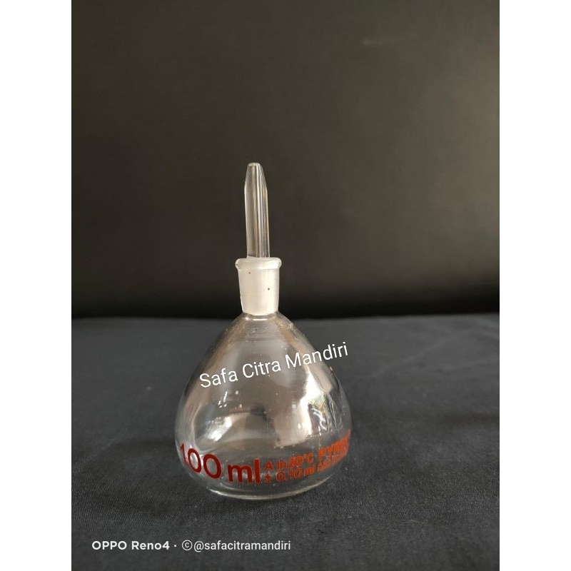 Piknometer 100ml / Picnometer 100ml Pyrex
