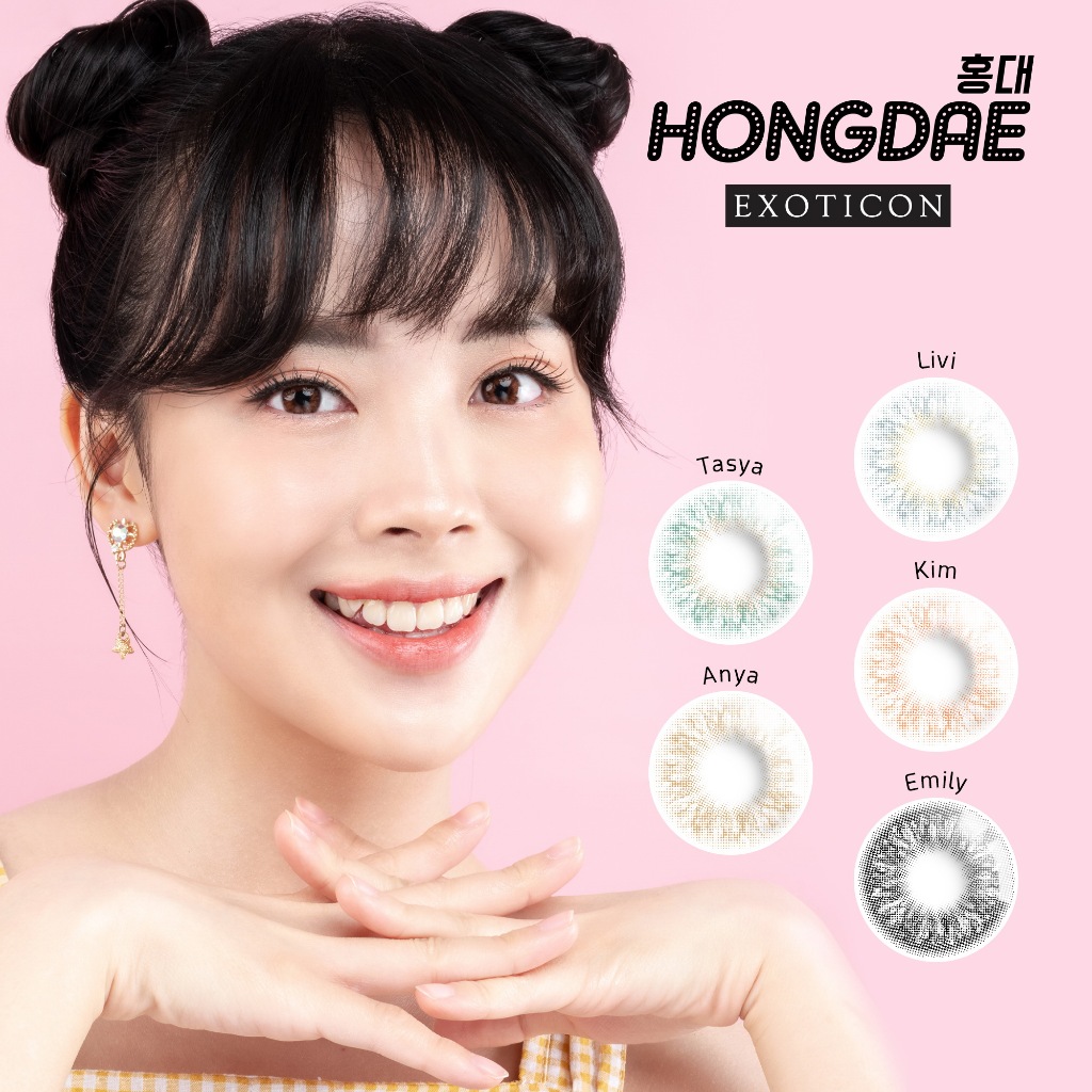 Softlens X2 HONGDAE 14.2 MM by EXOTICON / Softlen Soflen Warna Normal