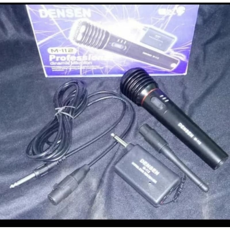 microphone densen seri m 112 dua fungsi werles dan kabel