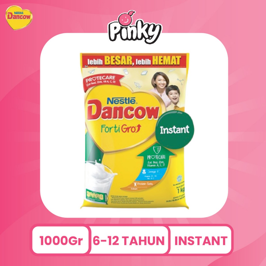 

Nestlé DANCOW FortiGro Susu Bubuk Instan Usia Sekolah Pouch 1kg Pinky Kids Store