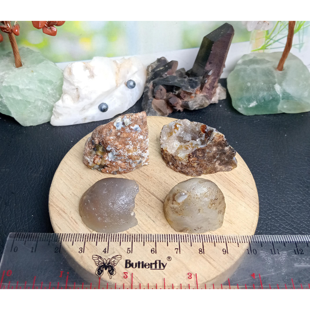 Natural Geode Agate Madagascar Paket (3)