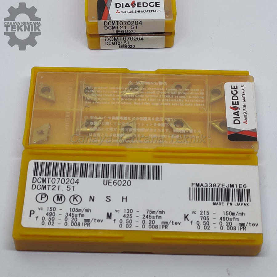 Insert DCMT 070204 DCMT 21-51 Betel Bubut Mata Bubut