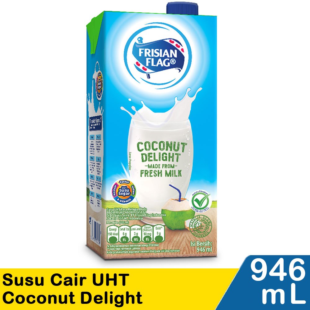 

Susu UHT Frisian Flag Coconut Delight Isi 946ML / Pack