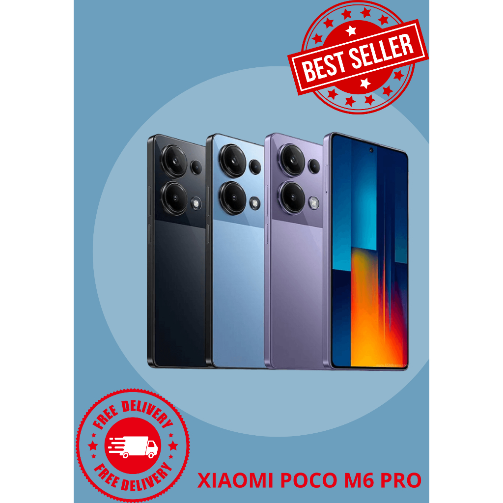 Xiaomi Poco M6 Pro 8/256 GB Garansi Resmi Poco M6 Pro Not F5 X5 X6 M4 Pro