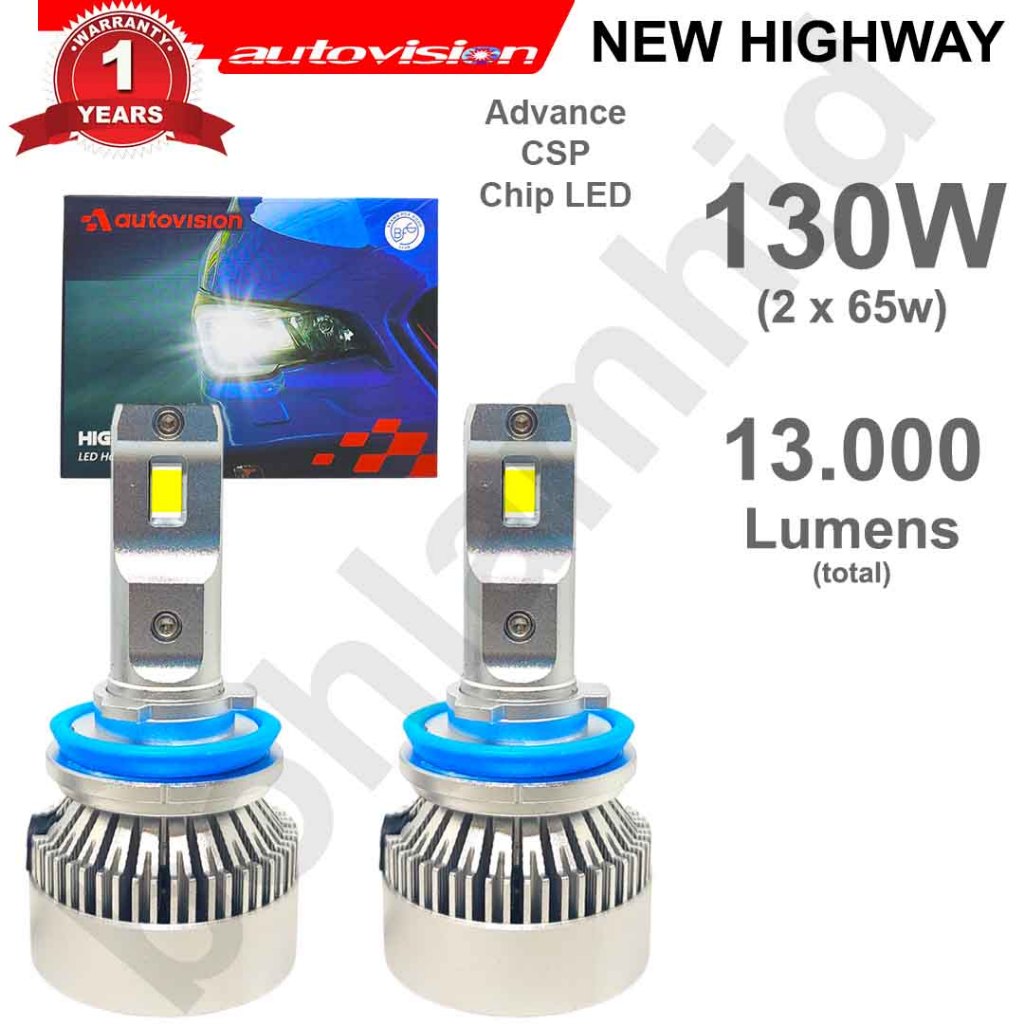 Lampu LED AUTOVISION HIGHWAY NEW Headlamp - Foglamp (Putih)