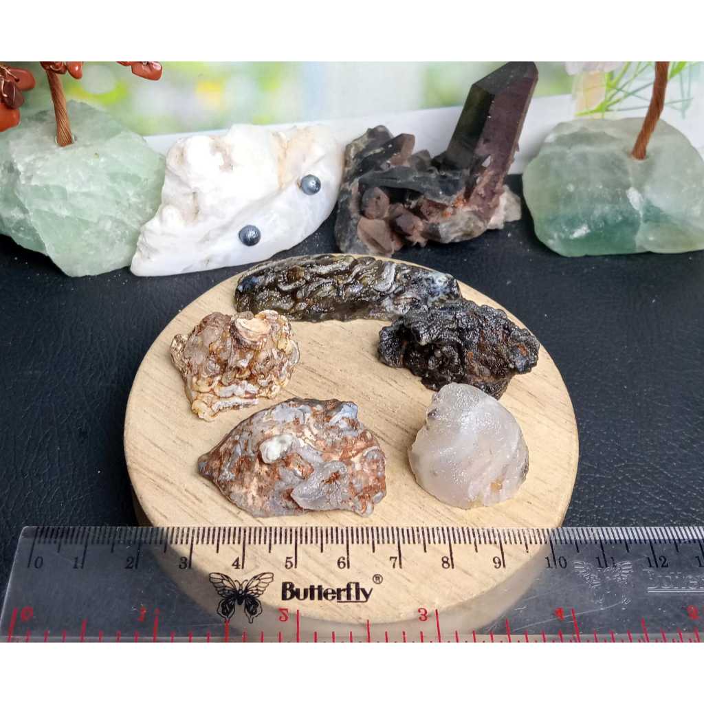 Natural Geode Agate Madagascar Paket (5)