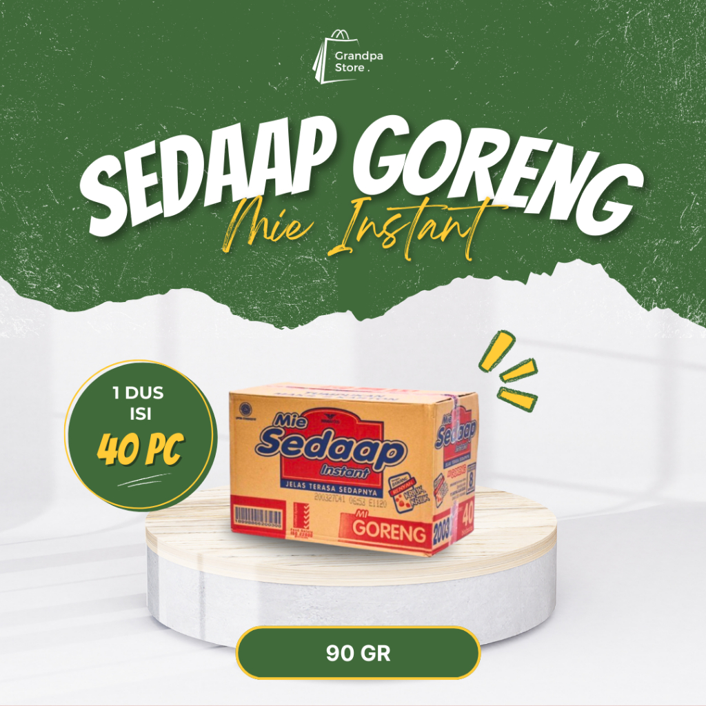 

MIE GORENG SEDAAP 90 GR 1 DUS ISI 40 PC MURAH !!