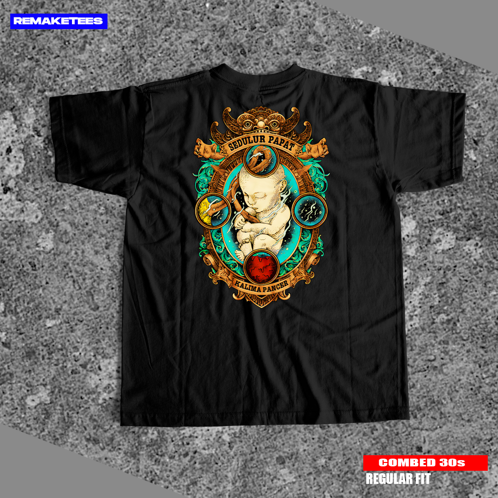 KAOS PRIA WANITA SEDULUR PAPAT KAOS JAWA REGULAR FIT