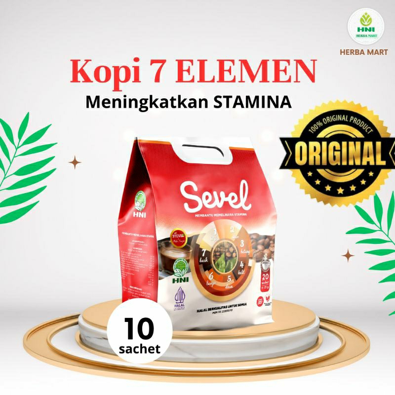 

KOPI 7 ELEMEN HNI HPAI KOPI SEVEL (Kopi STAMINA) 10 SACHET