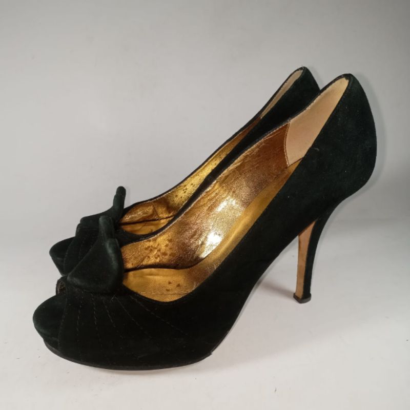 Kate Spade original Italian leather heels 38 size woman shoes