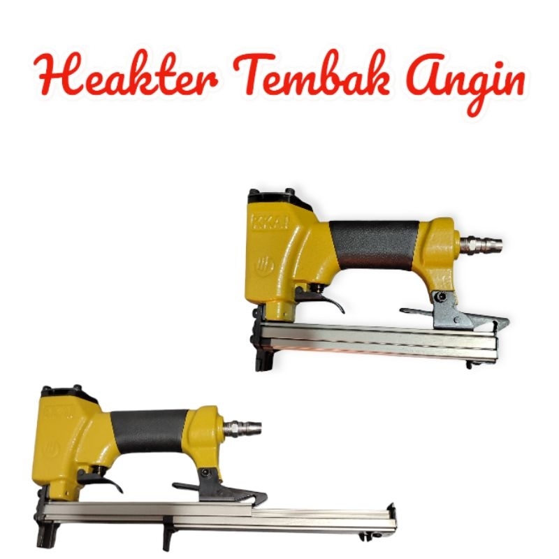 Promo Bulan Ini Gun Tacker /Air Nail Gun Kompresor /Air Stapler Dan Alat Paku Tembak Staples Heakter