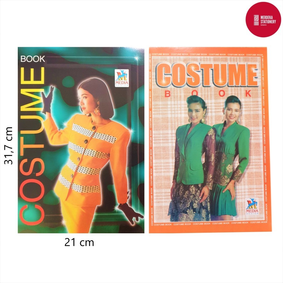

Buku/Kostum/Costume Book Jahit/Menjahit/Sketsa Belajar Busana Design ukuran Folio/F4+Penggaris