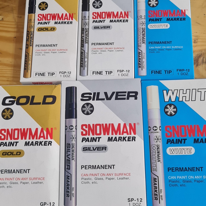 

KF7 12pcs Spidol Paint Marker Snowman