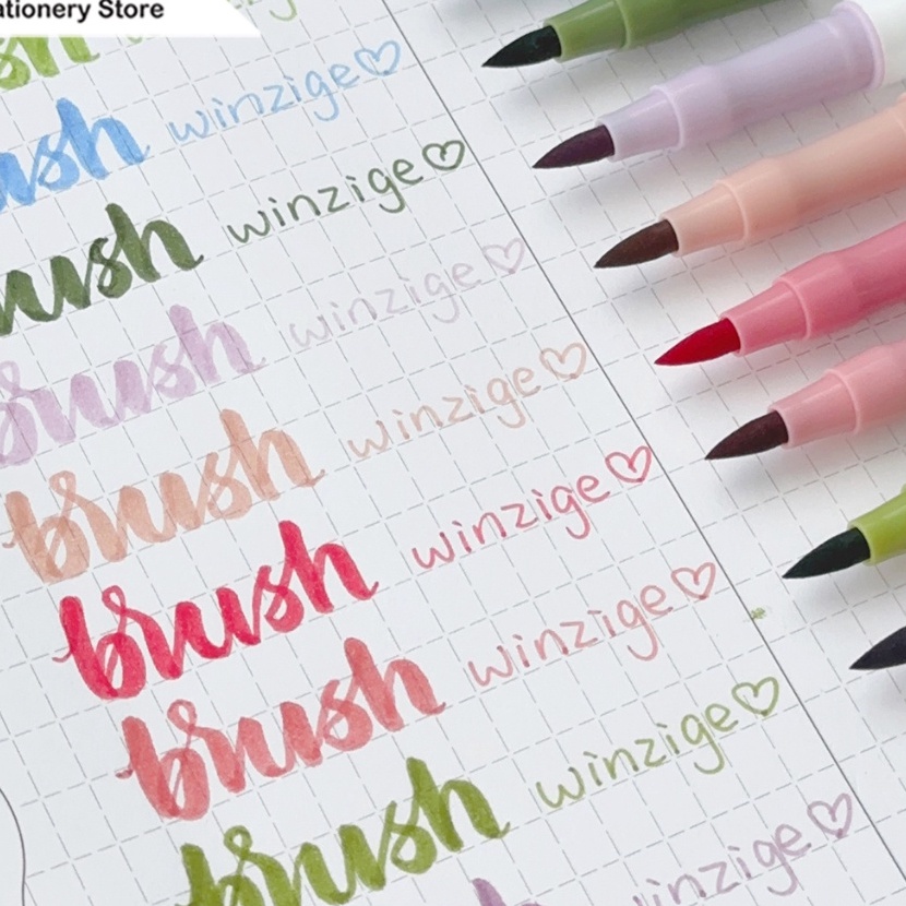 

Premium Winze 4Pcs Brush Pen Set raphy Soft Brush Pen Dual Tip Lettering Aesthetic Vintage Warna Warni Brush Marker Pena Kuas Warna Pulpen Pena Kalrafi Coloring Markers