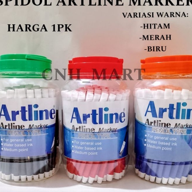 

KF7 Spidol Kecil ARTHitam Biru MERAH 72 Pcs 1 Toples isi 72 Pcs