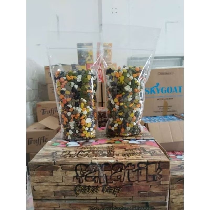 

Coklat kerikil Fanatik Premium | coklat Batu | cokalat turkey | oleh oleh haji