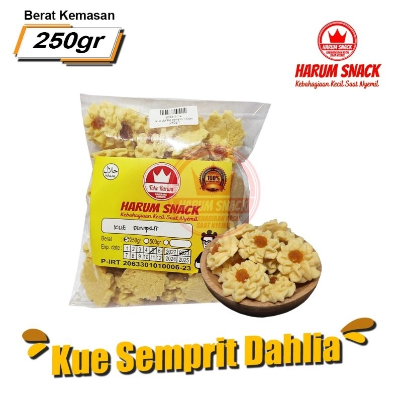 

KUE DAHLIA /SEMPRIT 250Gram [Harum Snack Official] KUE KERING