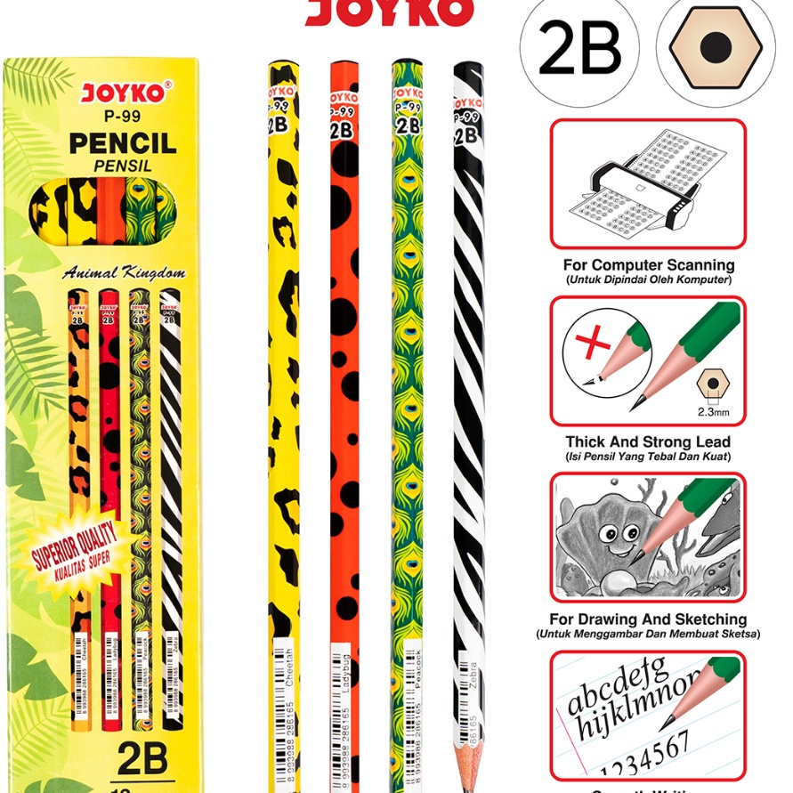 

FG2 Pencil Pensil Joyko P99 2B 1 BOX 12 PCS