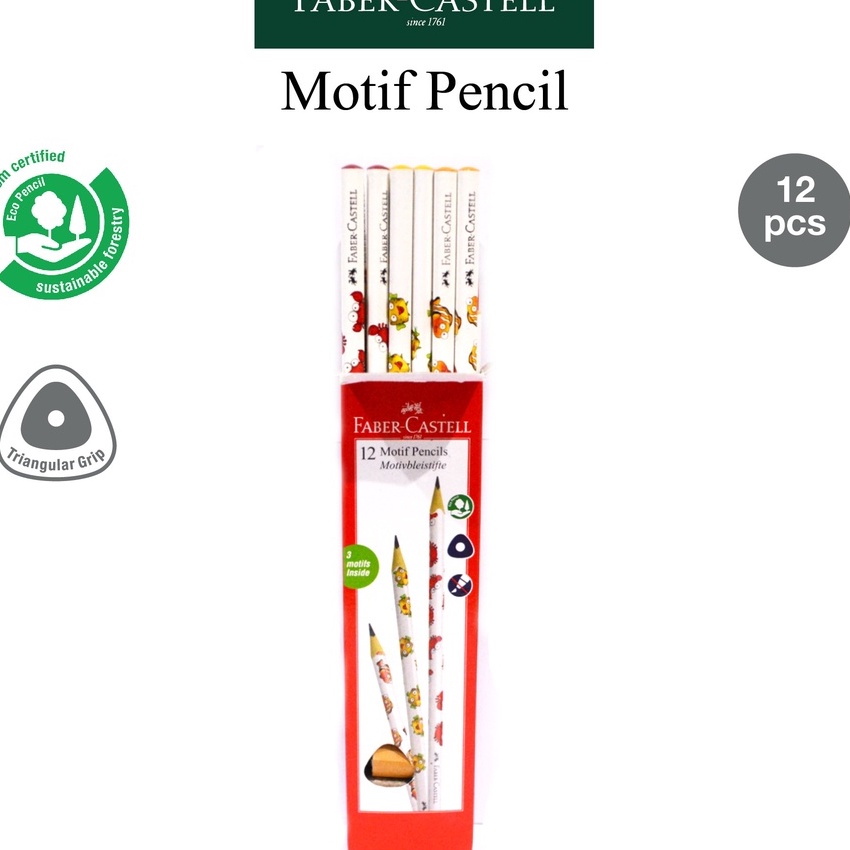 

Promo Pensil 2B Sea Pack Faber Castell Motif Clown Fish Per Box