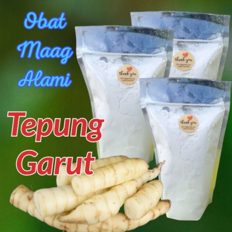 

Tepung Garut (irut/angkrik) 200 gr, untuk obat maag asam lambung alami