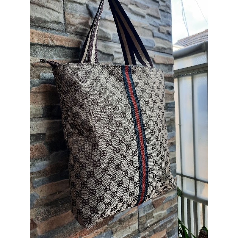 Tote Cokelat Ala GUCCI - TAS PRELOVED