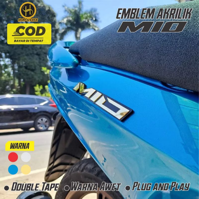 Emblem Akrilik Yamaha Mio / MIo J sporty soul Stiker Timbul 3D