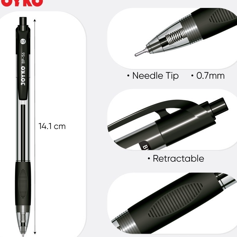 

Istimewa Ball Pen Pulpen Pena Joyko BP56 7 mm isi 12 pcs