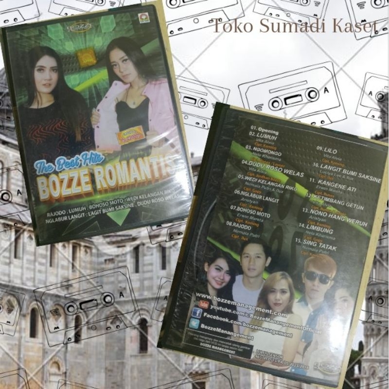 VCD the best hits bozze romantis produksi BW RECORD
