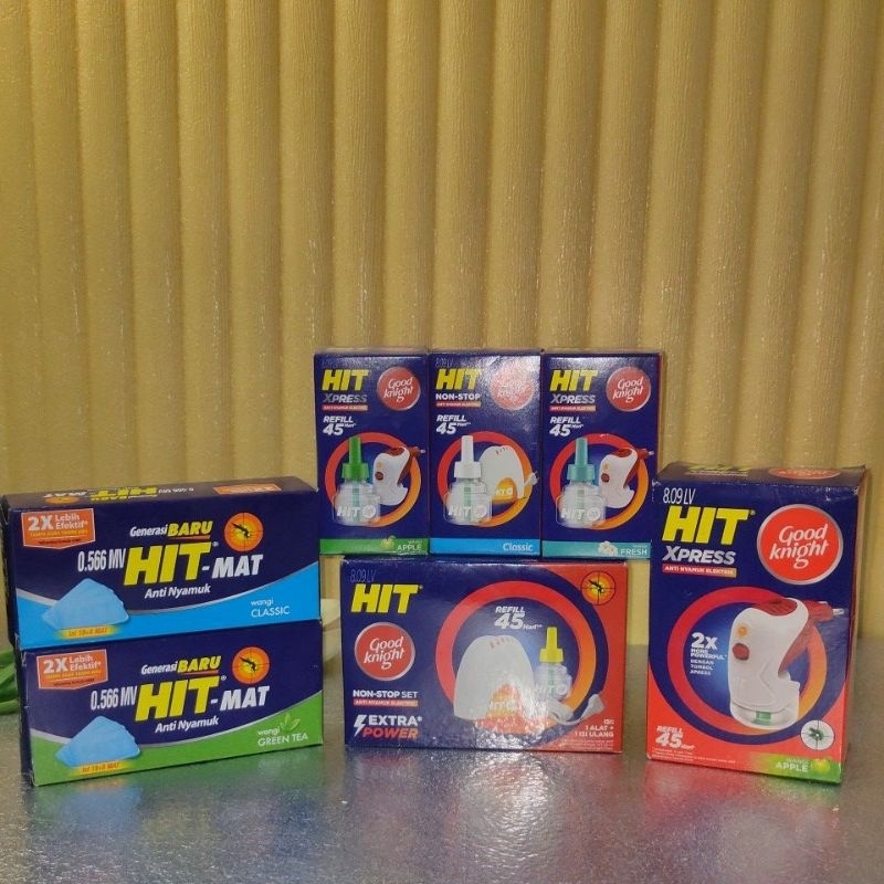 HIT MAT REFILL ANTI NYAMUK/HIT REFILL GOOD KNIGHT 45 HARI/HIT XPRESS GOOD KNIGHT ANTI NYAMUK ELEKTRI