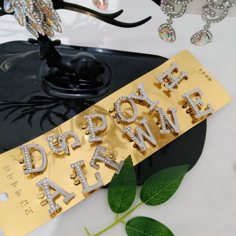 BROS HURUF Murah Bross Love Bros Inisial Nama Bros Gold Bros Silver Bros Dagu Bros Dada